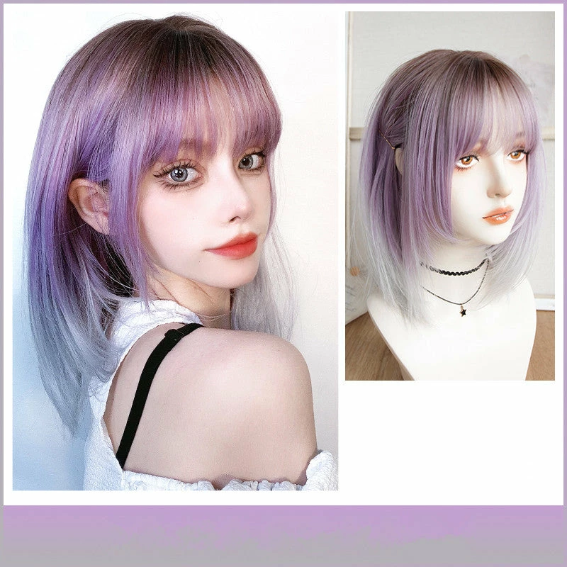 Unzzy HOT SALE Purple Gradient Wig KF81747 1 Unzzy HOT SALE Purple Gradient Wig KF81747