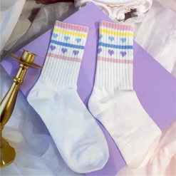 Unzzy HOT SALE Love Strawberry Socks (two Pairs) KF90755