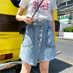 Unzzy HOT SALE Chic Denim Skirt KF90350