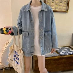 Kashionstyle Light Wash Denim Jacket KF10009