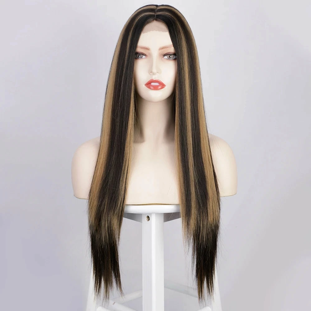 Unzzy MULTICOLOR LONG STRAIGHT WIG KF82139 6 Unzzy MULTICOLOR LONG STRAIGHT WIG KF82139