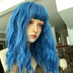 Unzzy HOT SALE Blue Curly Hair Kf82501