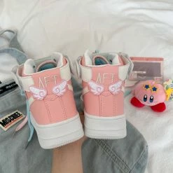 Unzzy Pink Casual Sneakers KF81712