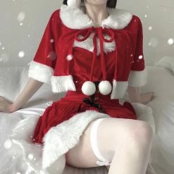 Unzzy Christmas Red Dress KF82423 HOT SALE