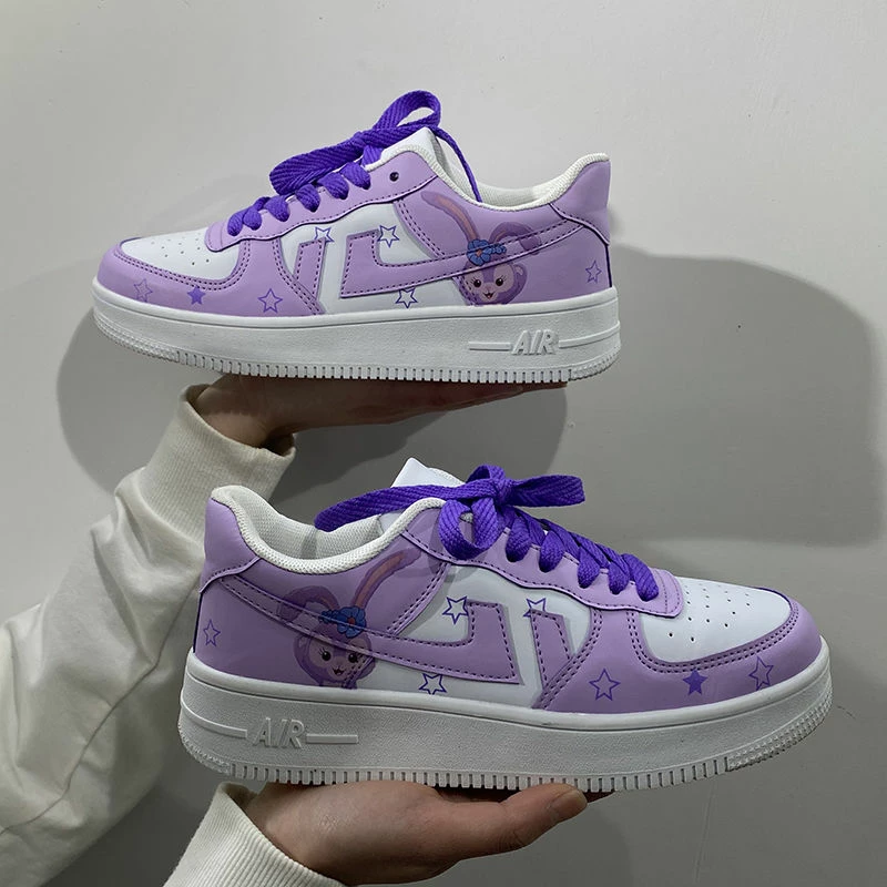 Unzzy Ulzzang Purple Sneakers KF82629 7 Unzzy Ulzzang Purple Sneakers KF82629