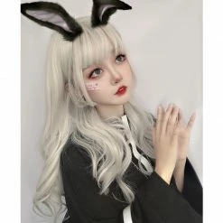 Unzzy HOT SALE Gradient Gray Micro-volume Wig KF80056