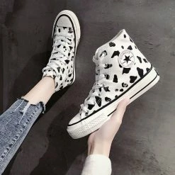 Unzzy Cow Canvas Shoes KF90617