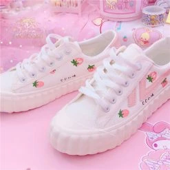 Unzzy Strawberry Canvas Shoes KF81841 HOT SALE