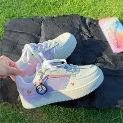 Unzzy Small Fresh Casual White Shoes KF82554