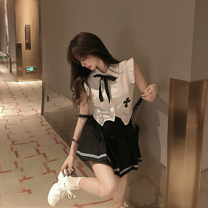 Unzzy HOT SALE Chic Shirt + Skirt Suit KF82035 2 Unzzy HOT SALE Chic Shirt + Skirt Suit KF82035