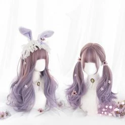 Unzzy Purple Long Curly Wig KF81634 HOT SALE