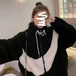 Unzzy Lamb Wool Sweatshirt KF81699 7 Unzzy Lamb Wool Sweatshirt KF81699