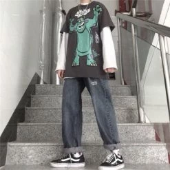 Unzzy Cartoon Monster T-shirt KF9193 HOT SALE