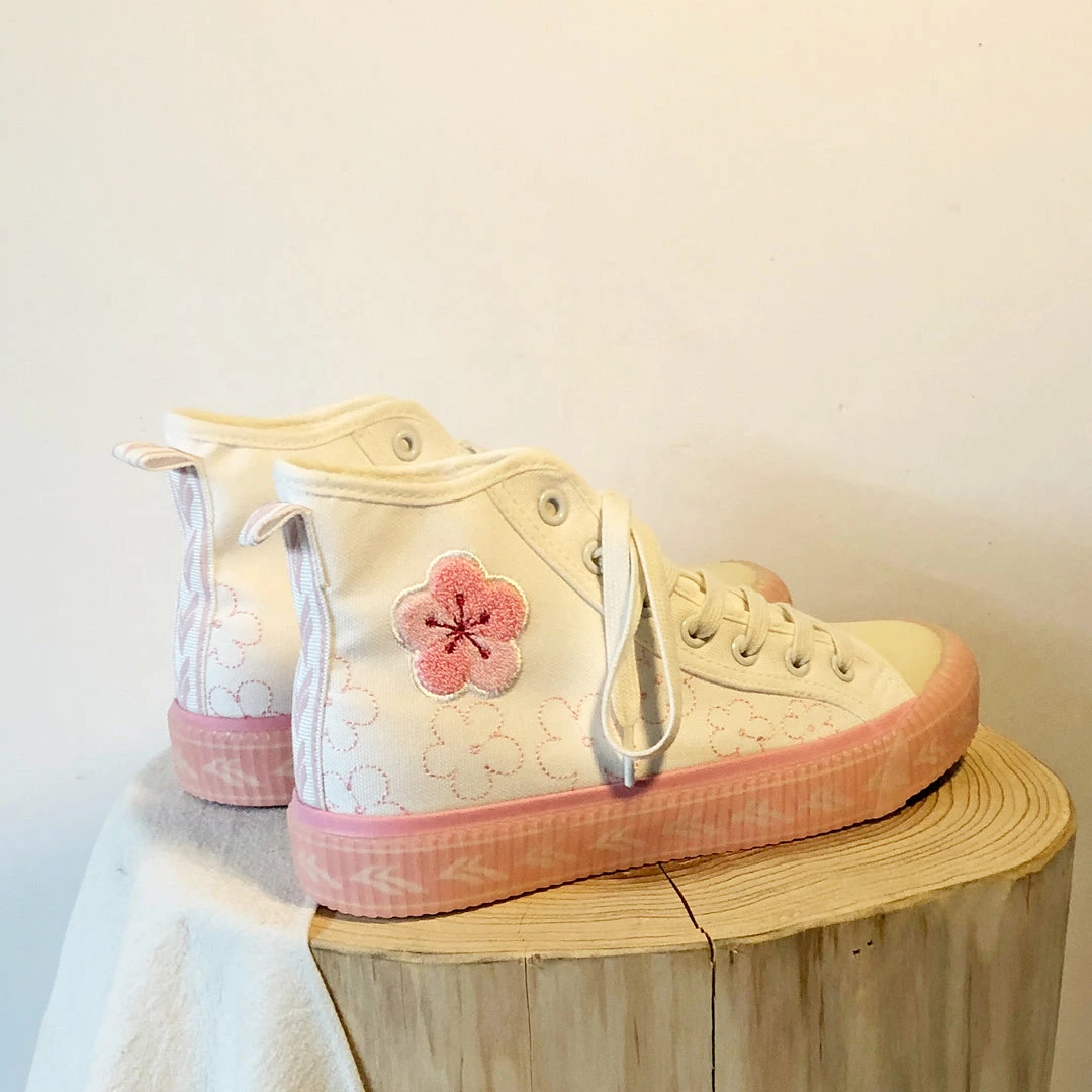 Unzzy Flower Embroidered High-top Canvas Shoes KF90186 HOT SALE 4 Unzzy Flower Embroidered High-top Canvas Shoes KF90186 HOT SALE