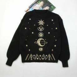 Unzzy Chic Embroidered Sweater KF90117 HOT SALE