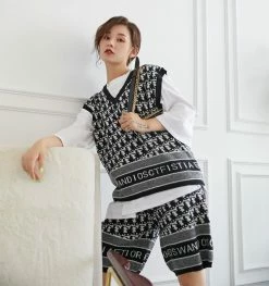 Unzzy Plaid Leisure Suit KF81865