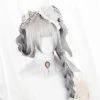 Unzzy HOT SALE Lolita Gradient Gray Long Straight Wig KF82676