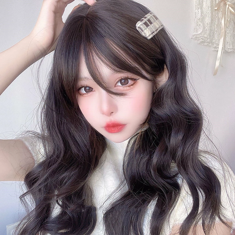 Unzzy Black Brown Roll Wig KF9241 Newest Wig 3 Unzzy Black Brown Roll Wig KF9241 Newest Wig