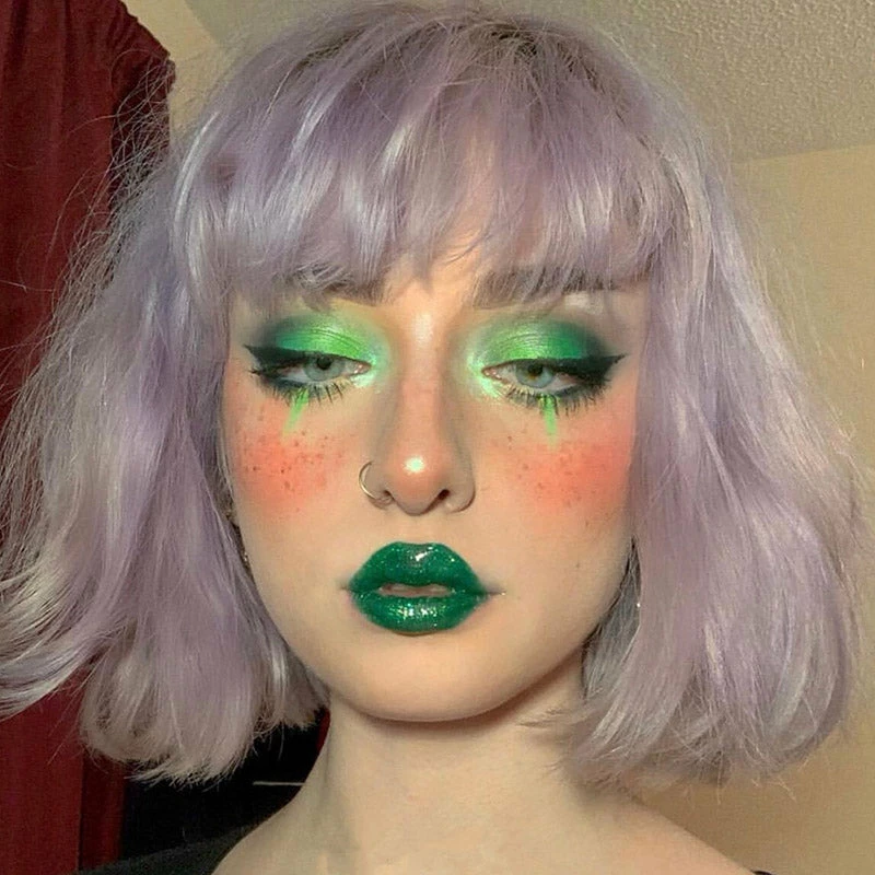 Unzzy Purple Short Straight Wig KF9249 3 Unzzy Purple Short Straight Wig KF9249