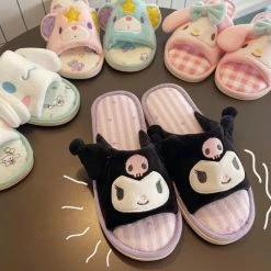 Unzzy HOT SALE Kuromi Cotton Slippers KF82539