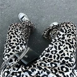 Unzzy Harajuku Leopard Pants KF9551 HOT SALE