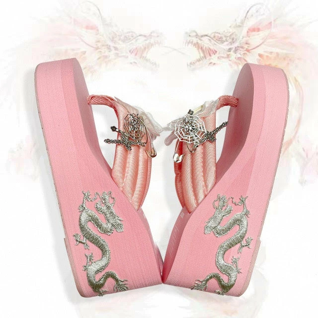 Unzzy HOT SALE Retro Platform Slippers KF82405 1 Unzzy HOT SALE Retro Platform Slippers KF82405