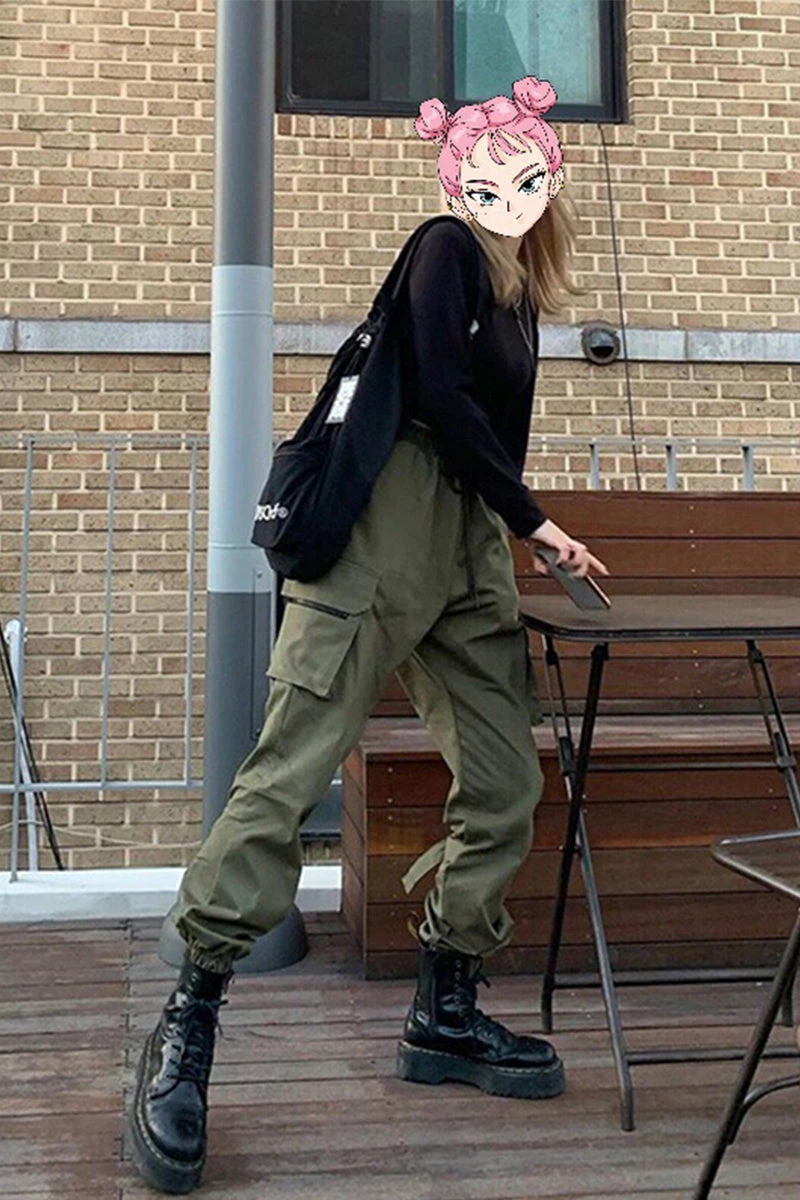 Unzzy HOT SALE Ulzzang Green Pants KF9592 5 Unzzy HOT SALE Ulzzang Green Pants KF9592