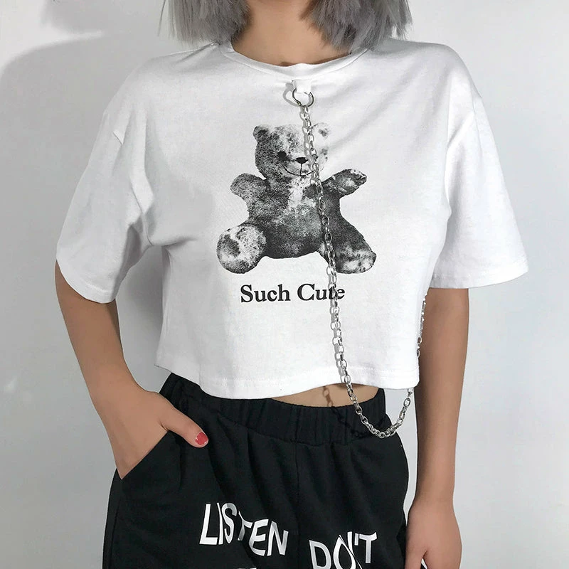 Unzzy Harajuku Bear T-shirt KF81335 HOT SALE 1 Unzzy Harajuku Bear T-shirt KF81335 HOT SALE
