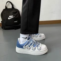 Unzzy Harajuku White Shoes KF82549 7 Unzzy Harajuku White Shoes KF82549