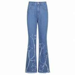 Unzzy Star Print Jeans Pants KF25021 9 Unzzy Star Print Jeans Pants KF25021