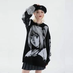 Unzzy Dark Anime Sweater KF82010 HOT SALE