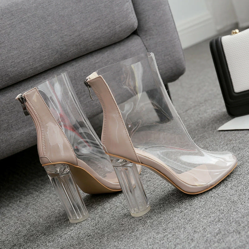 Unzzy Transparent High Heels KF90322 HOT SALE 3 Unzzy Transparent High Heels KF90322 HOT SALE