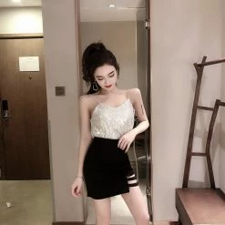 Unzzy HOT SALE Punk Black Skirt KF908013 7 Unzzy HOT SALE Punk Black Skirt KF908013