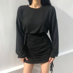 Unzzy Chic High Waist Dress KF90642 9 Unzzy Chic High Waist Dress KF90642