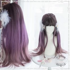 Unzzy HOT SALE PURPLE GRADIENT WIG KF5214