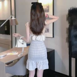 Unzzy Chic Plaid Dress KF81499 HOT SALE