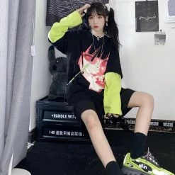 Unzzy Harajuku Anime Long Sleeve KF82006