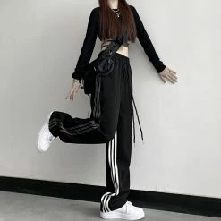 Unzzy Hiphop Black Pants KF82496 HOT SALE