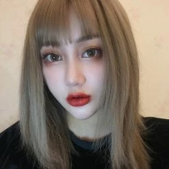 Unzzy HOT SALE Gray Long Straight Hair KF81097