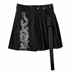 Unzzy HOT SALE Dragon Embroidered Skirt KF81414 10 Unzzy HOT SALE Dragon Embroidered Skirt KF81414