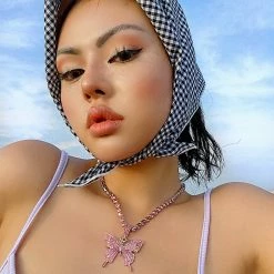 Unzzy Harajuku Butterfly Necklace KF81610 HOT SALE