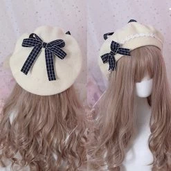 Unzzy Daisy Bow Beret KF9275 HOT SALE