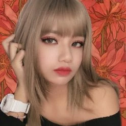 Unzzy HOT SALE Gray Long Straight Hair KF81097