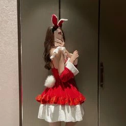 Unzzy Christmas Bow Dress (4-PIECE SET)Kf82474 9 Unzzy Christmas Bow Dress (4-PIECE SET)Kf82474