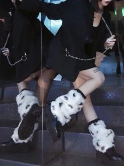 Unzzy HOT SALE Harajuku Black And White Leg Cover KF81607 7 Unzzy HOT SALE Harajuku Black And White Leg Cover KF81607