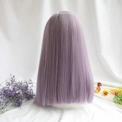Unzzy Purple Long Straight Wig KF81921