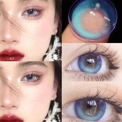 Unzzy Ocean Blue Contact Lenses(TWO PIECES) KF44453