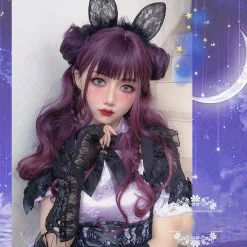 Unzzy Purple Long Straight Wig KF81266 HOT SALE