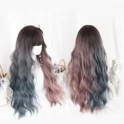 Unzzy Lolita Gradient Long Curly Hair KF82679