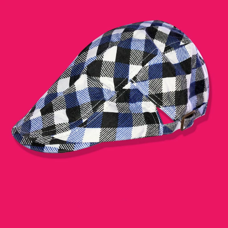 Unzzy HOT SALE Vintage Check Beret KF82209 9 Unzzy HOT SALE Vintage Check Beret KF82209